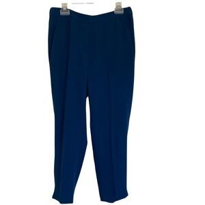 J Crew Womens Pull On Straight Leg Dress Pant Size 12T Teal Office‎ Classic